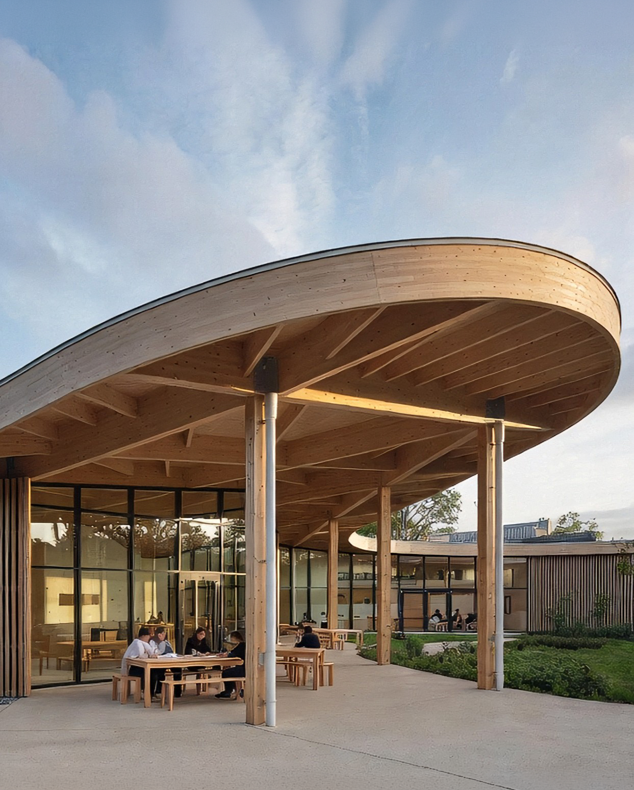 Calming, sensory-considered interior with biophilic detailing
